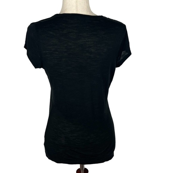 CALVIN KLEIN SNAKE PRINT SCOOP NECK SHORT SLEEVE TEE IN BLACK WOMEN'S SIZE SMALL - Picture 5 of 10